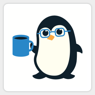 Cute Penguin Nerd Sticker